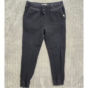 UGG Mens Waffle Knit Jogger‎ Pants Glover Thermal Loungewear 1121075 Large Black